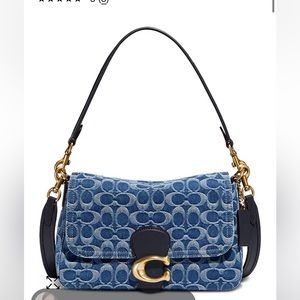 Coach Denim Soft Tabby Shoulder Bag